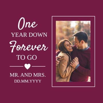 Picture of Happy Anniversary - 12x12