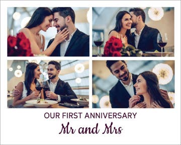 Picture of Our First Anniversary - 18x24