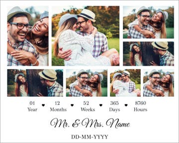Picture of One Year together - 24x36