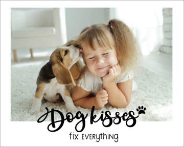 Picture of Dog Kisses- 16x20