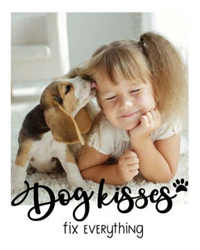 Picture of Dog Kisses - 14x11