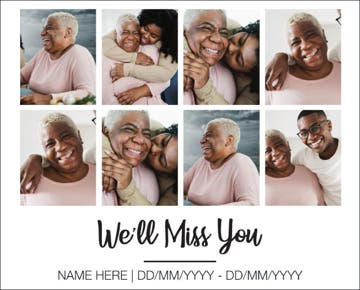 Picture of We'll miss you - 24x36