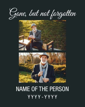 Picture of Gone,but not forgotten - 24x18