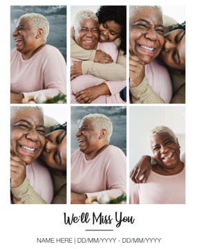 Picture of We'll miss you - 40x30