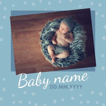 Picture of Welcome Baby - 8x8