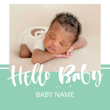 Picture of Hello Baby - 8x8