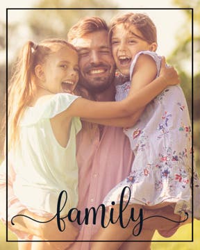 Picture of Family Single Script - 14x11