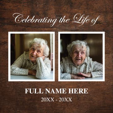 Picture of Celebrating the life of - 8x8