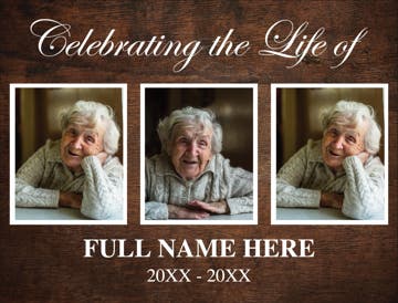 Picture of Celebrating the life of - 30x40