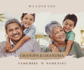 Picture of Grandparents-03 30x40 Plush Fleece (No Bleed)