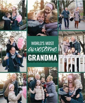 Picture of Grandparents-04 40x30 Plush Fleece (No Bleed)