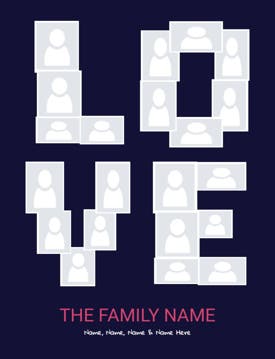 Picture of Family-10 40x30 Sherpa (Bleed)