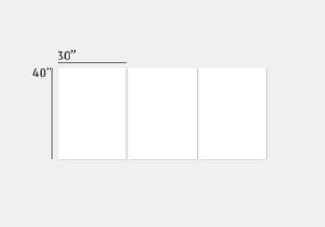 Show details for (3) 40" x 30" Split Canvas Picture of (3) 40" x 30" Split Canvas