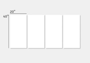 Show details for (4) 40" x 20" Split Canvas Picture of (4) 40" x 20" Split Canvas