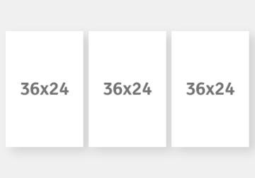 Show details for The Trio - 36" x 76" Picture of The Trio - 36" x 76"