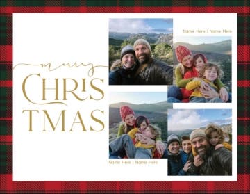 Show details for Christmas Plaid - 4" x 5.5" Picture of Christmas Plaid - 4" x 5.5"