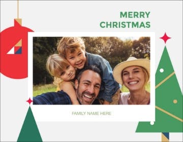 Show details for Geometric Christmas - 4" x 5.5" Picture of Geometric Christmas - 4" x 5.5"