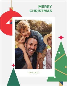 Show details for Geometric Christmas - 5.5" x 4" Picture of Geometric Christmas - 5.5" x 4"