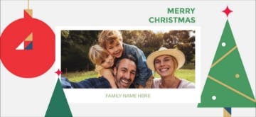 Show details for Geometric Christmas - 4" x 8" Picture of Geometric Christmas - 4" x 8"