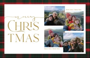 Picture of Christmas Plaid - 4.6" x 7.2"