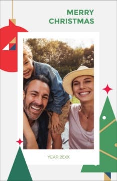 Picture of Geometric Christmas - 7.2" x 4.6"