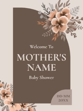 Picture of Baby Shower Foam Board 6 - 24x18