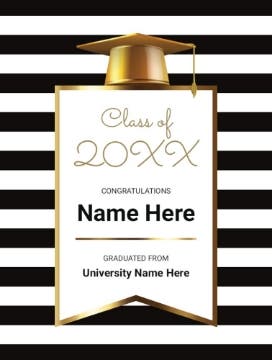 Picture of Graduation Foam Board 10 - 24x18