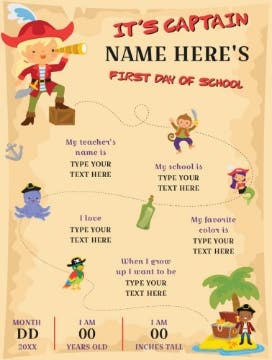 Picture of Back to School Foam Board 4 - 24x18