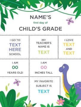 Picture of Back to School Foam Board 9 - 24x18