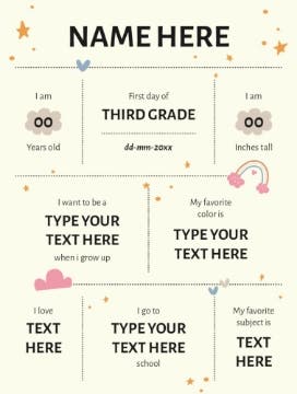 Picture of Back to School Foam Board 10 - 24x18