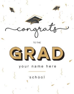 Picture of Graduation Foam Board 7 - 28x22