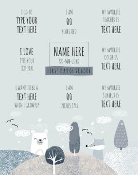 Picture of Back to School Foam Board 3 - 28x22