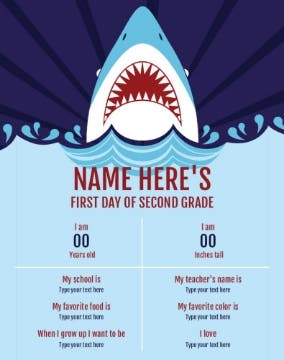 Picture of Back to School Foam Board 5 - 28x22