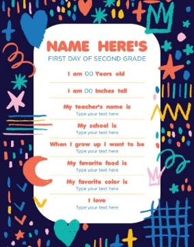 Picture of Back to School Foam Board 6 - 28x22