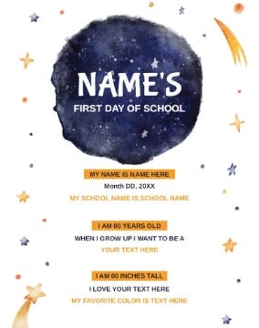 Picture of Back to School Foam Board 7 - 28x22