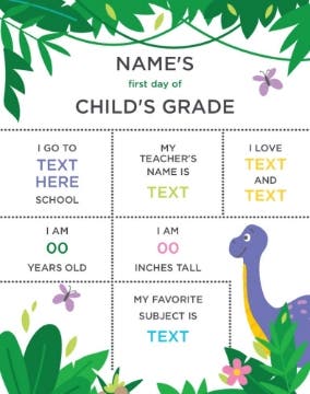 Picture of Back to School Foam Board 9 - 28x22