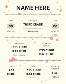 Picture of Back to School Foam Board 10 - 28x22