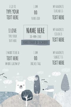 Picture of Back to School Foam Board 3 - 36x24