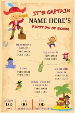 Picture of Back to School Foam Board 4 - 36x24