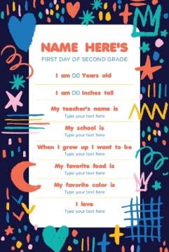 Picture of Back to School Foam Board 6 - 36x24