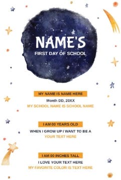 Picture of Back to School Foam Board 7 - 36x24