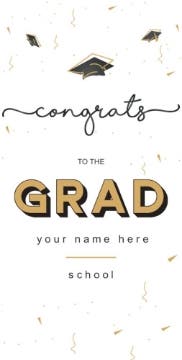 Picture of Graduation Foam Board 7 - 48x24