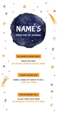 Picture of Back to School Foam Board 7 - 48x24