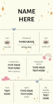 Picture of Back to School Foam Board 10 - 48x24