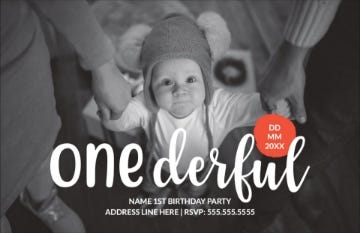 Picture of One-derful Little One - 4.6" x 7.2"