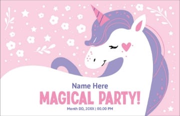Picture of Magic Unicorn - 4.6" x 7.2"