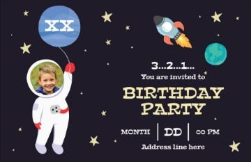 Picture of Planet Party - 4.6" x 7.2"