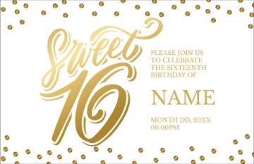Picture of Sweet 16 - 4.6" x 7.2"