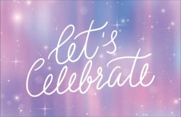 Picture of Let's Celebrate - 4.6" x 7.2"