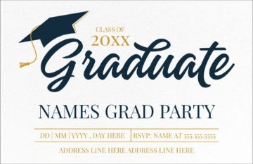 Picture of The Big Grad Party - 4.6" x 7.2"